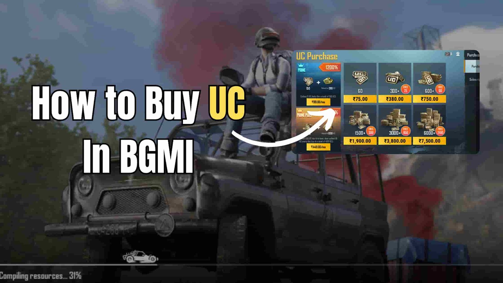 How to Buy UC In BGMI
